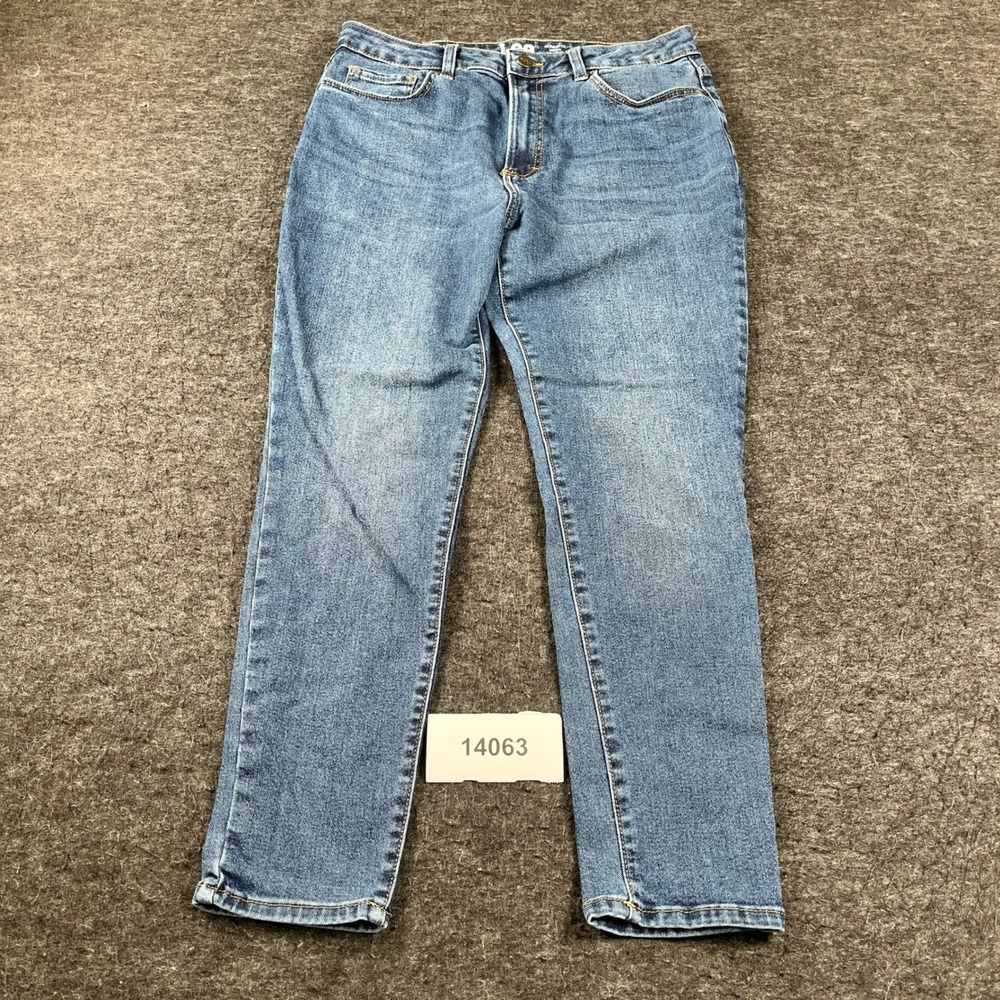 Lee Heritage Skinny Jeans Womens 14M Blue Cotton Regular Fit High Rise Outdoor